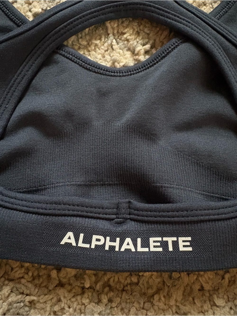 Alphalete Amplify Contour Bra Trusted Blue - Picture 3 of 4